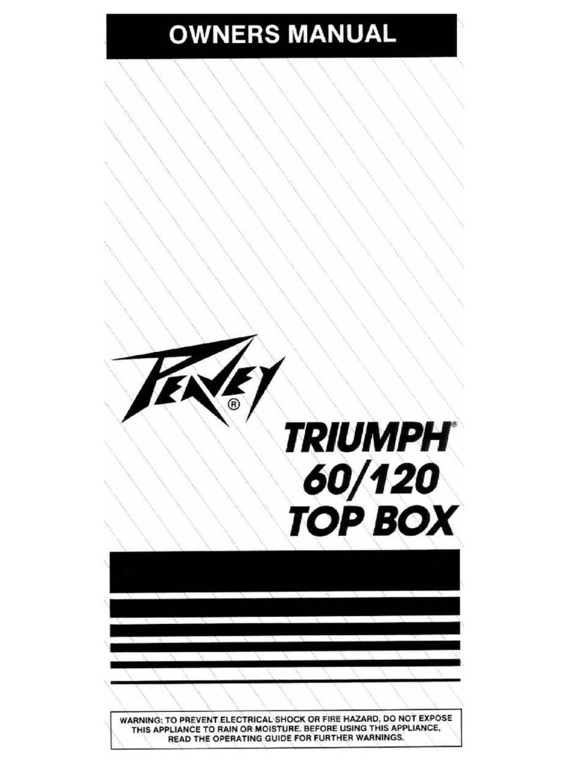 Peavey Triumph Triumph 120 User manual