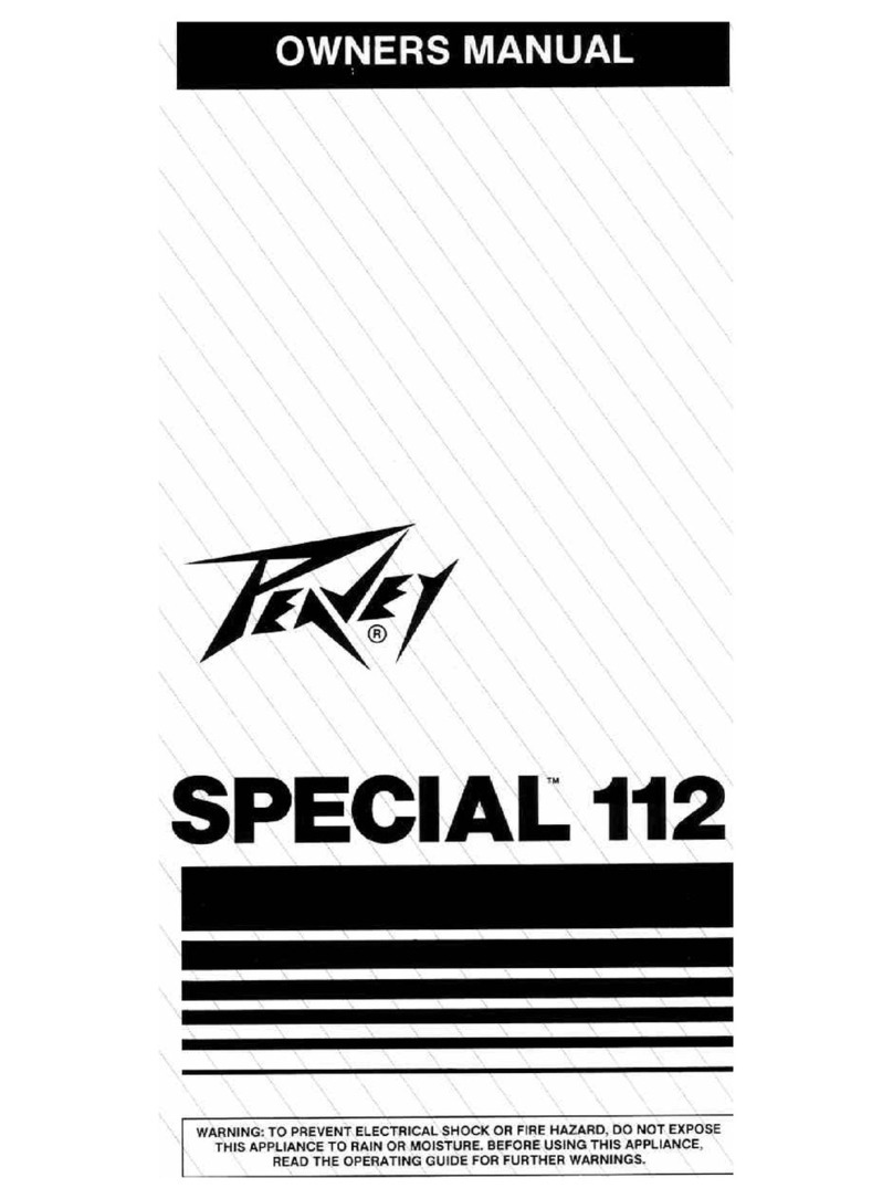 Peavey Special 112 User manual