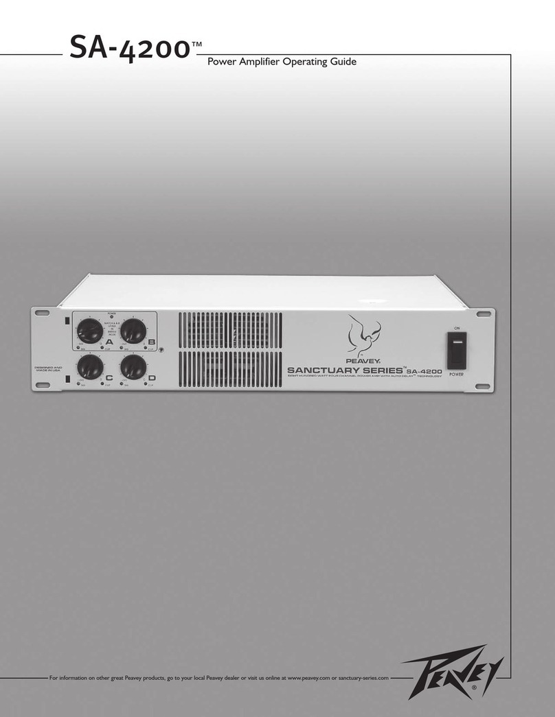 Peavey SA 4200 user guide