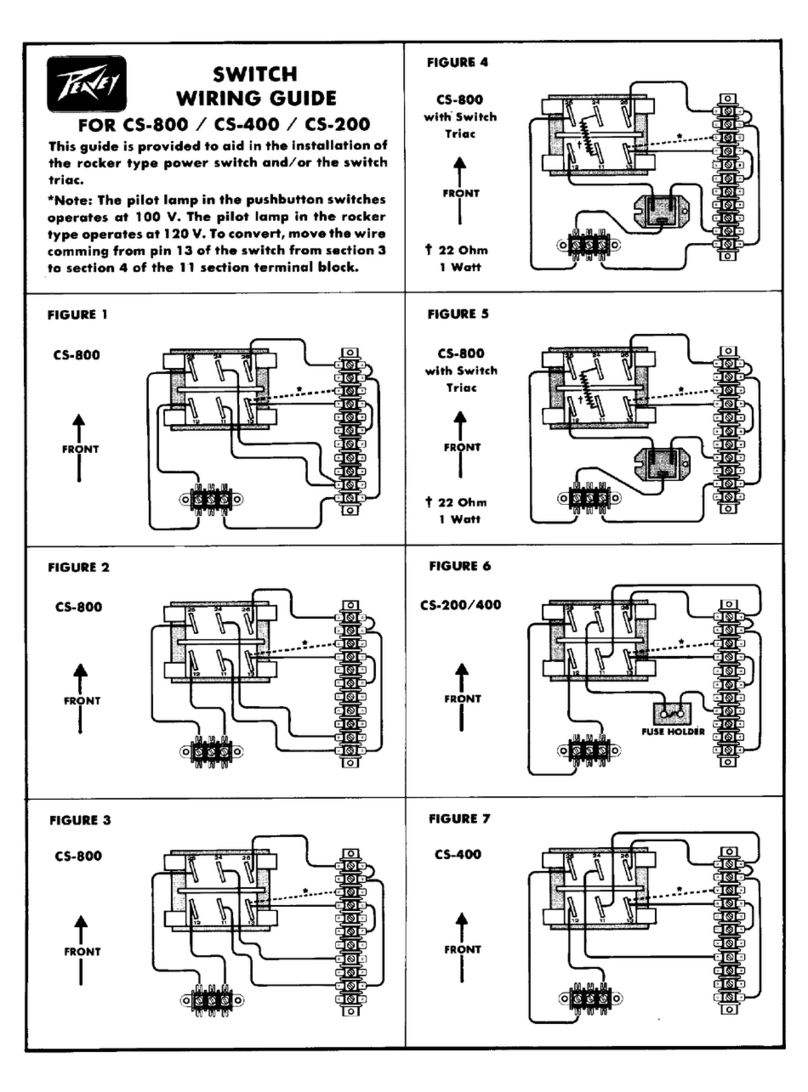 Peavey CS 200 Wiring guide