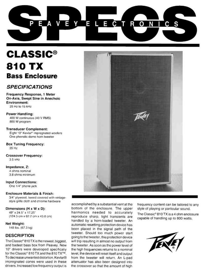 Peavey Classic Series Classic 810TX User manual