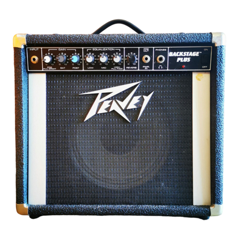 Peavey Backstage Backstage Plus User manual