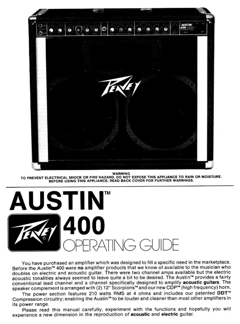 Peavey Austin Austin 400 User manual Peavey Austin Austin 400 User manual