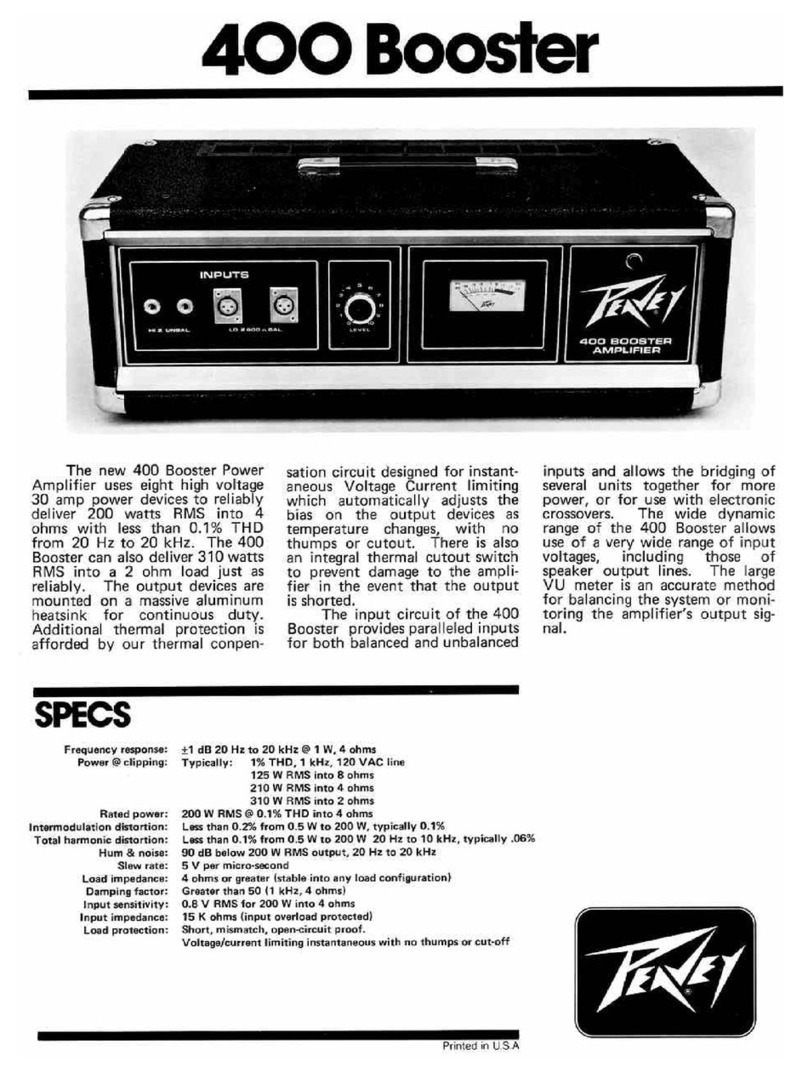 Peavey 400 Specifications