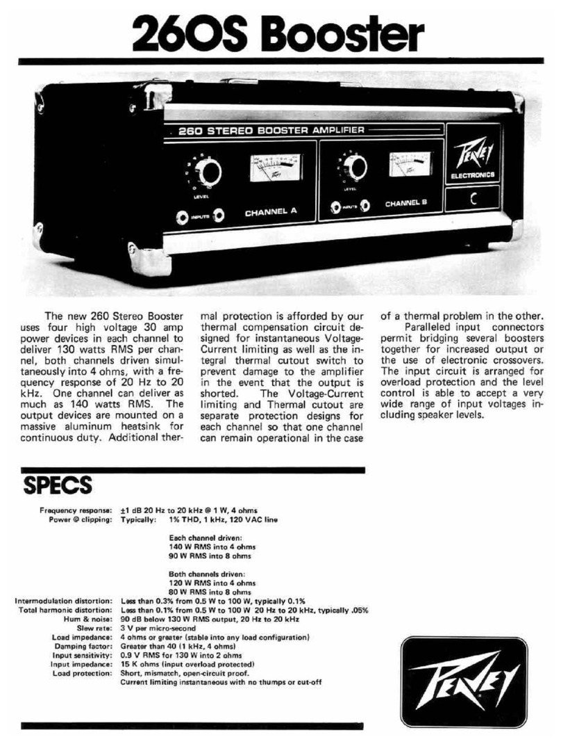 Peavey 260S User manual Peavey 260S User manual