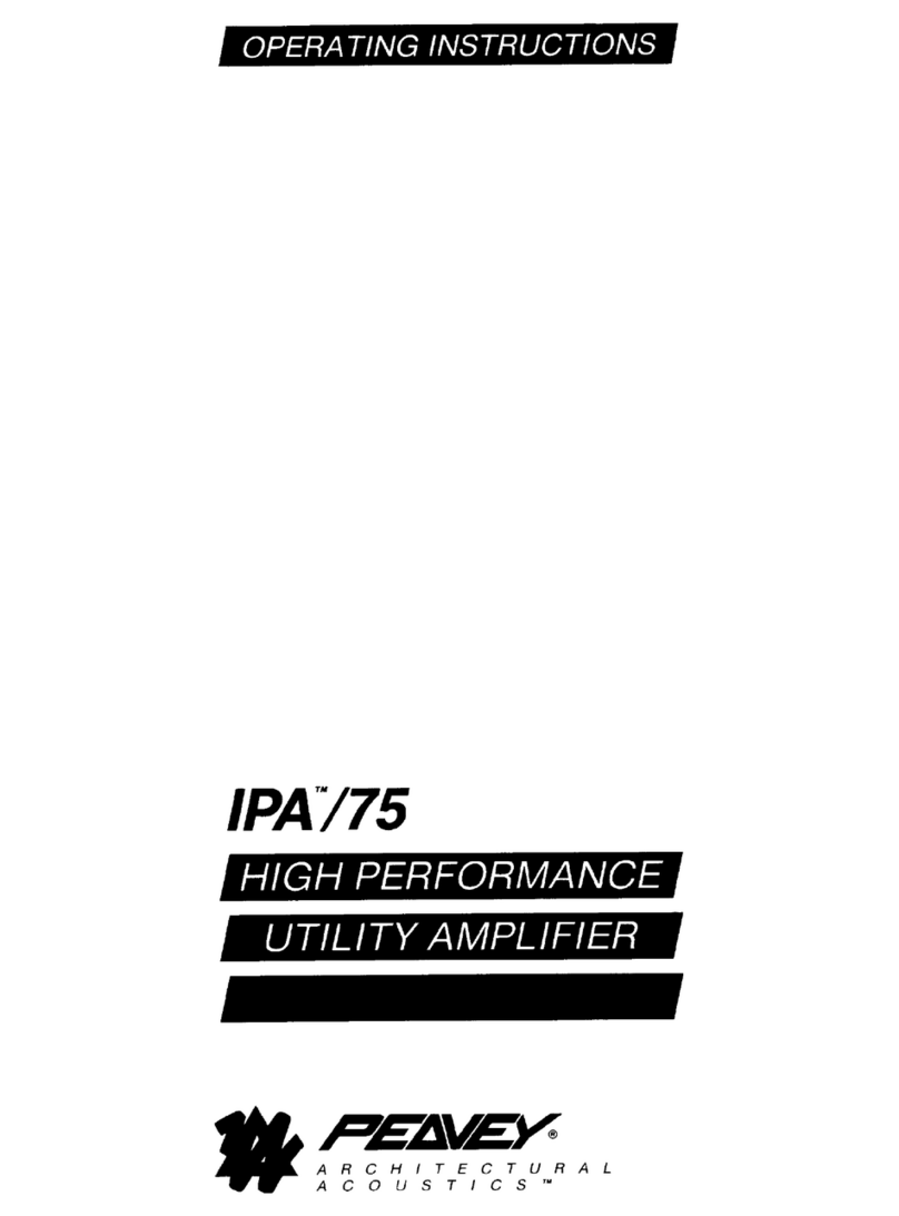 Peavey IPA 75 User manual