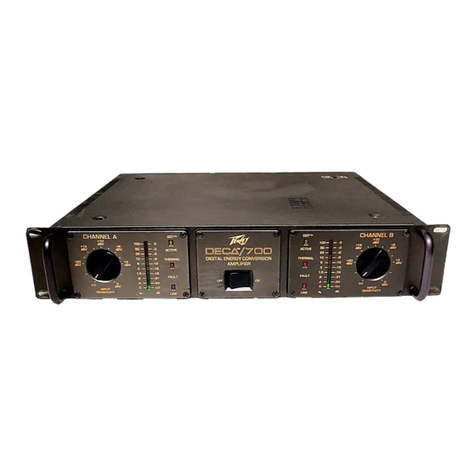 Peavey DECA 700 User manual