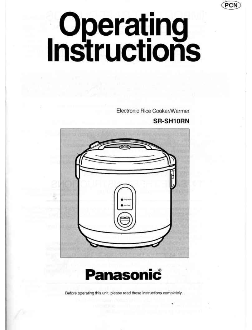 Panasonic SRSH10RN - RICE COOKER/WARM User manual