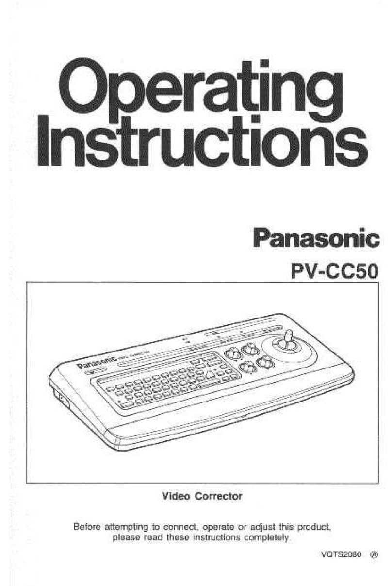 Panasonic PVCC50 - COLOR CORRECTOR User manual