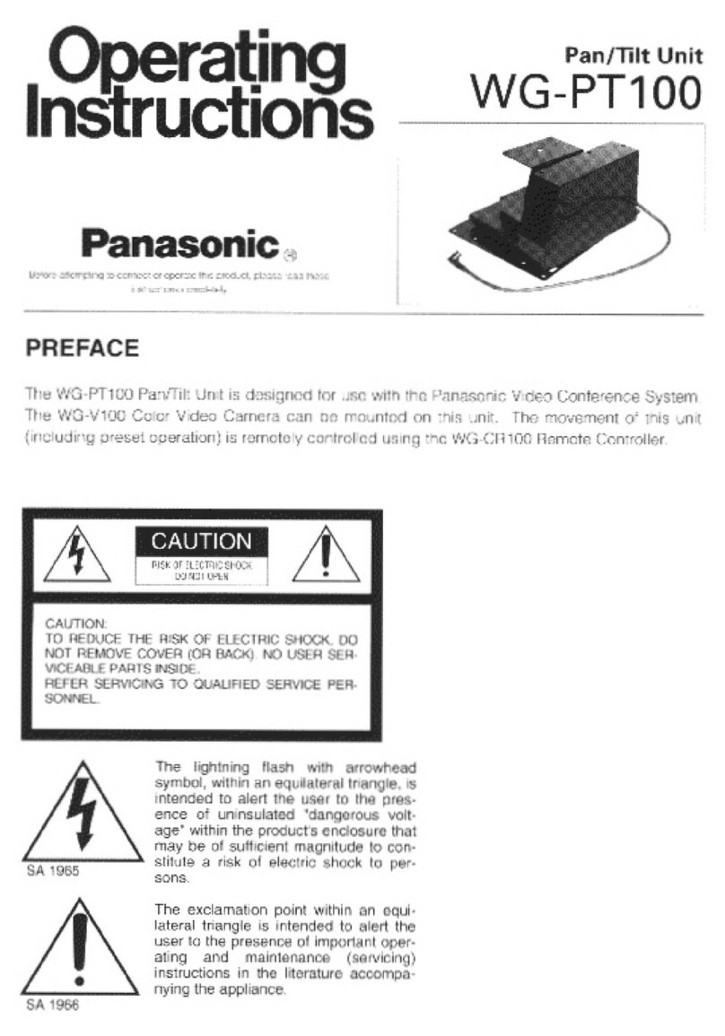 Panasonic WG-PT100 operating instructions