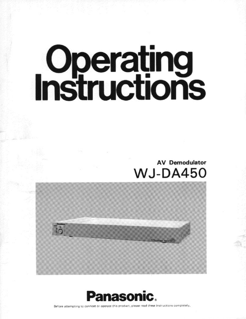 Panasonic WJ-DA450 operating instructions