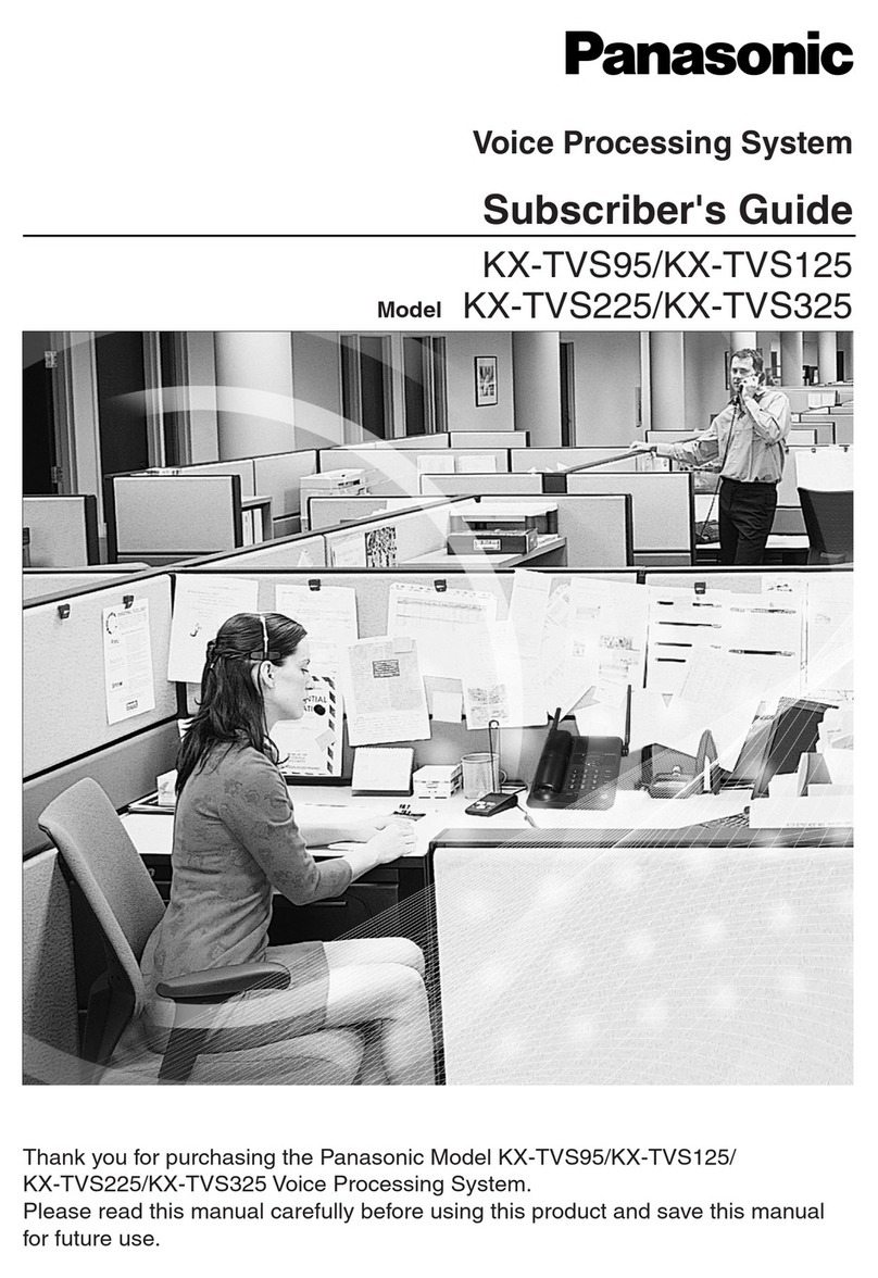 Panasonic KX-TVS125 user guide