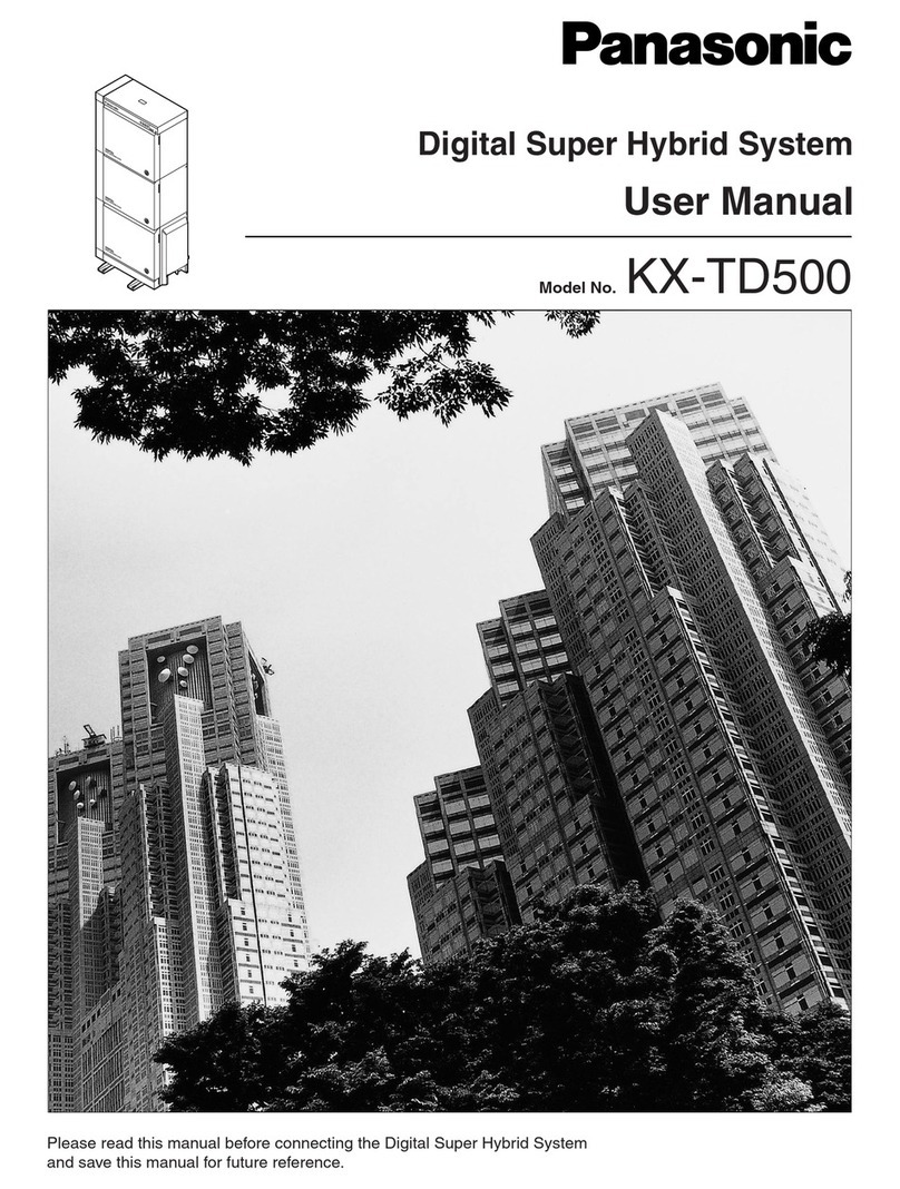 Panasonic KX-TD500 User manual