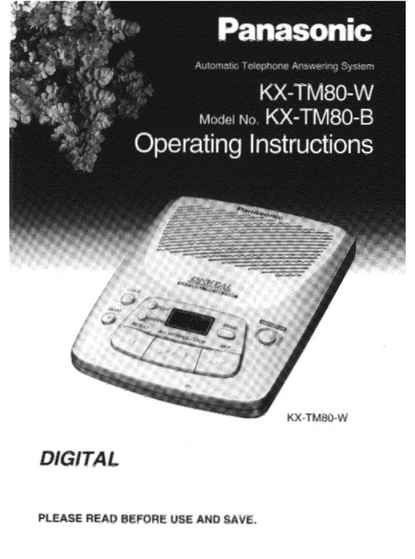Panasonic KX-TM80B user guide