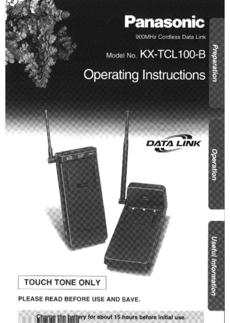 Panasonic KX-TCL100B User manual