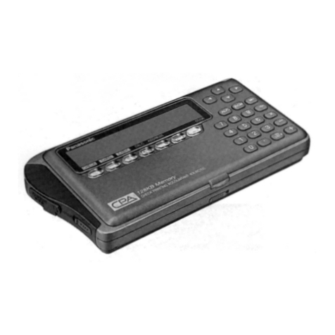 Panasonic Check Pnnting Accountant KX-RC105 operating instructions