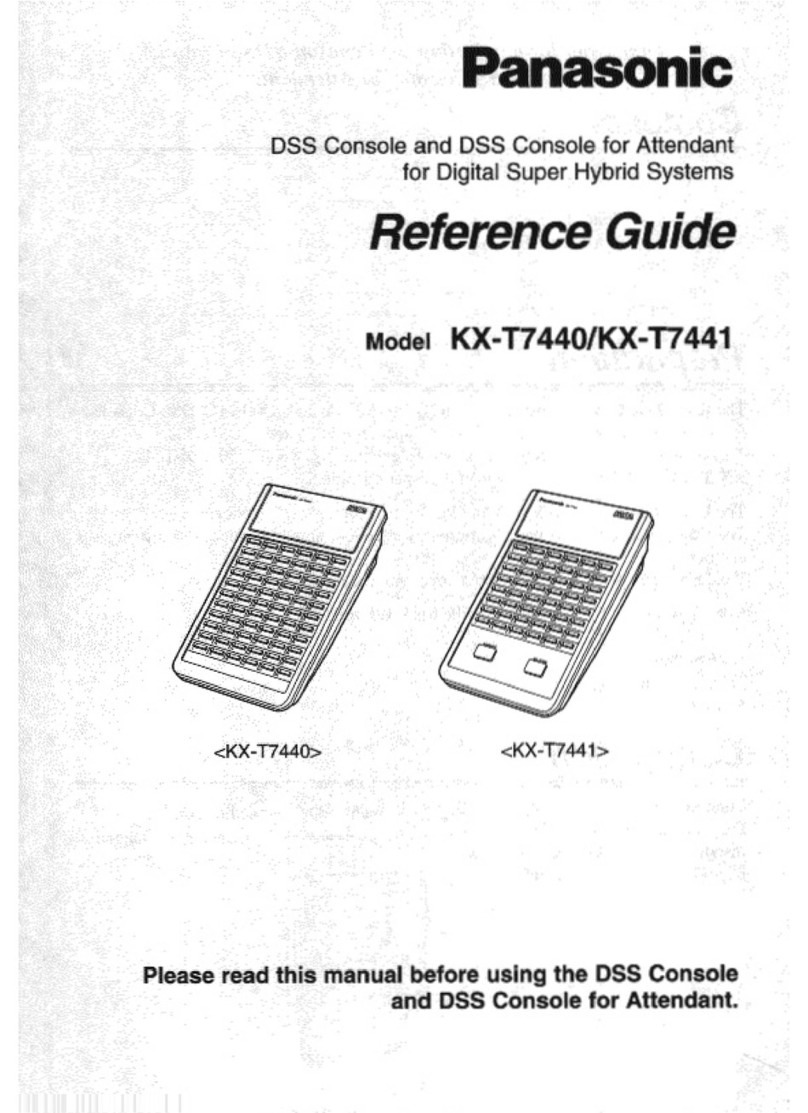 Panasonic KX-T7440 User manual