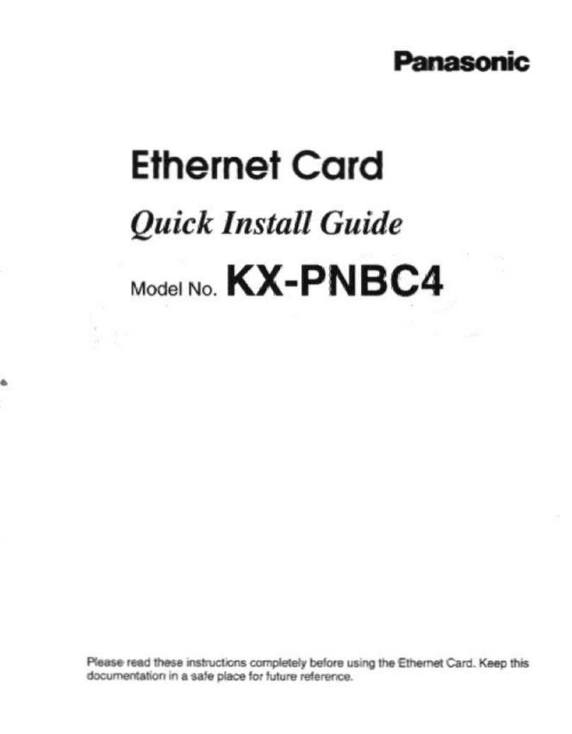 Panasonic KX-PNBC4 User manual