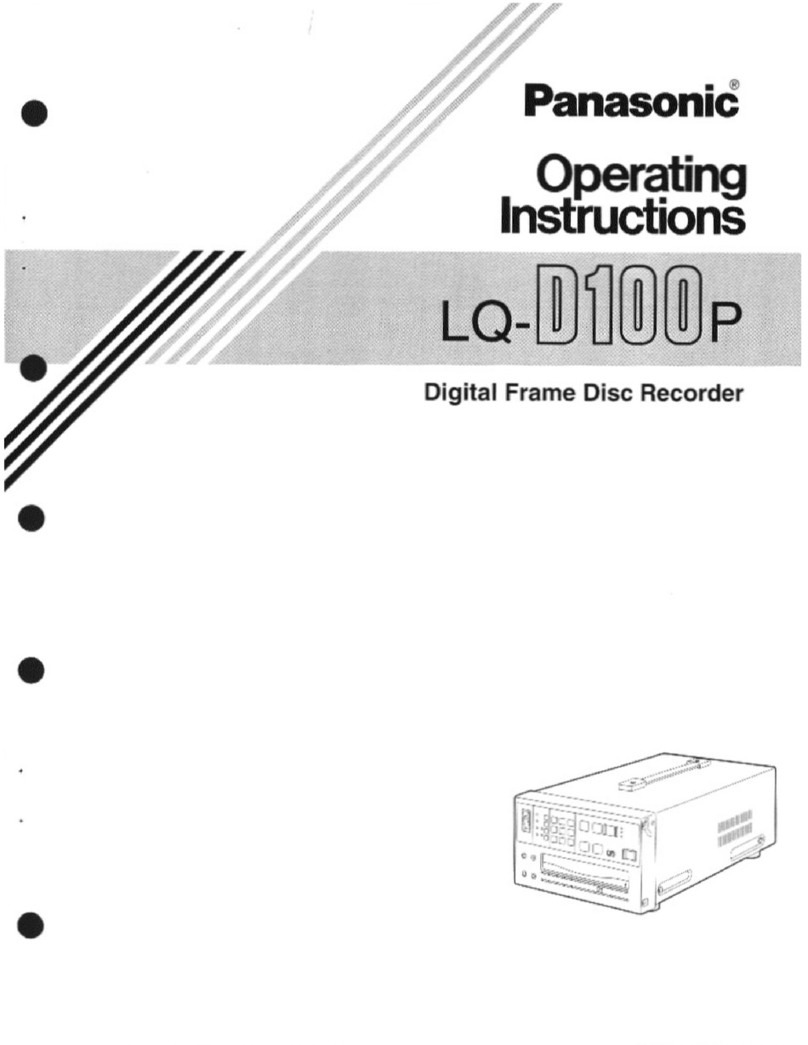 Panasonic LQD100 - DIG FRAME DISC RECOR User manual