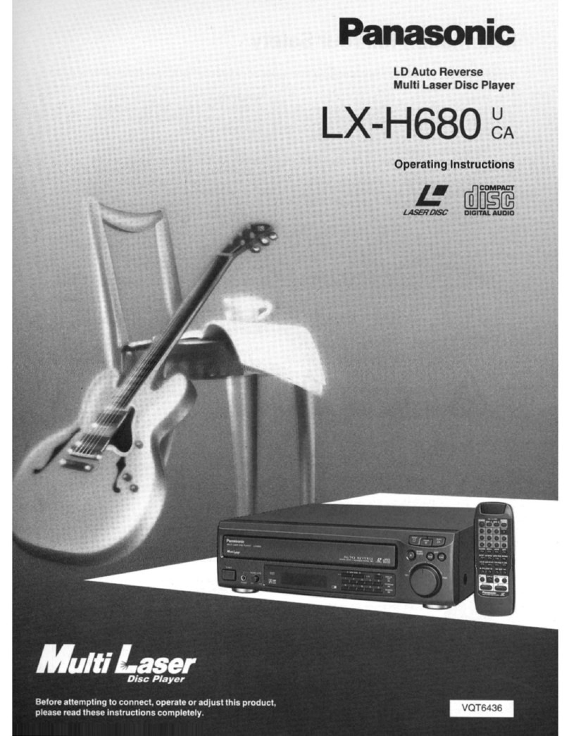 Panasonic LXH680U - MULTI LASER DISC PLA User manual