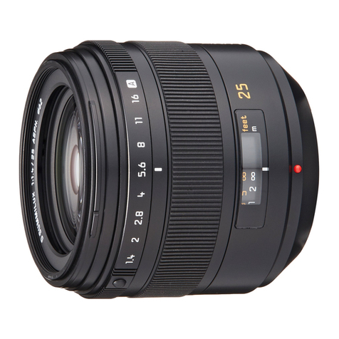 Panasonic L-X025 - Leica D Summilux Lens User manual