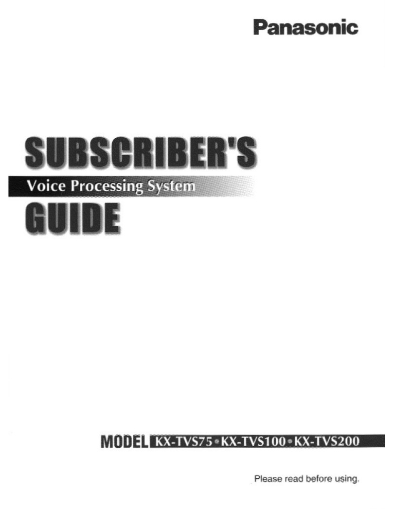 Panasonic KX-TVS75 user guide