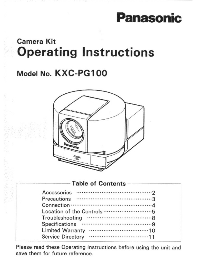 Panasonic KXCPG100 - VIDEO TELECONFERENCI User manual