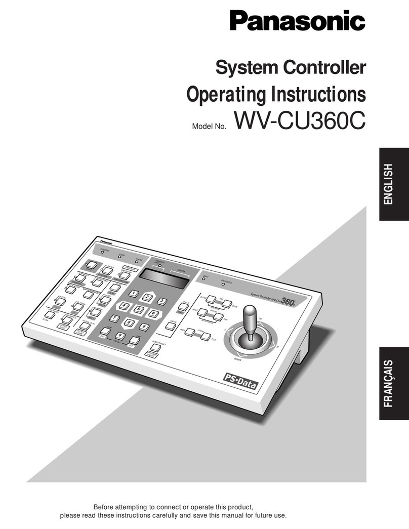 Panasonic WVCU360C - SYSTEM CONTROLLER User manual
