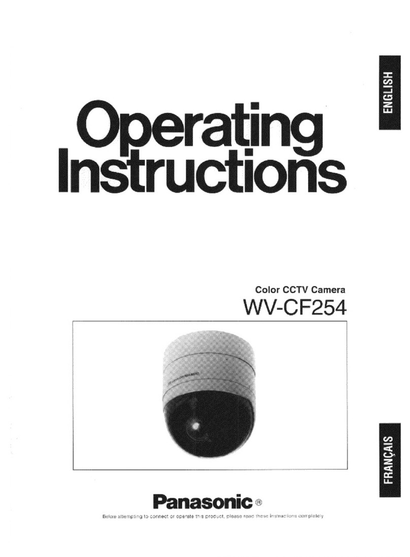 Panasonic WVCF254 - COLOR CAMERA User manual Panasonic WVCF254 - COLOR CAMERA User manual