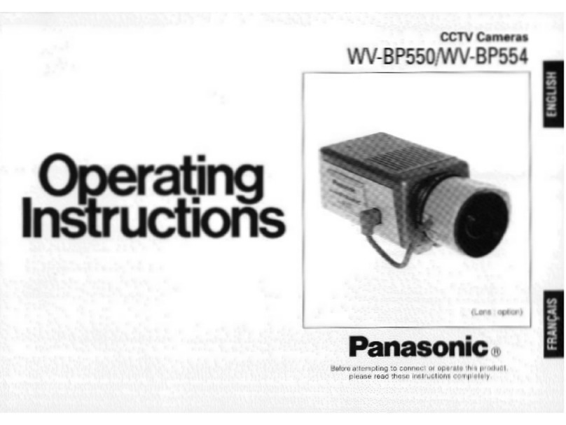 Panasonic WVBP550 - CCTV CAMERA User manual
