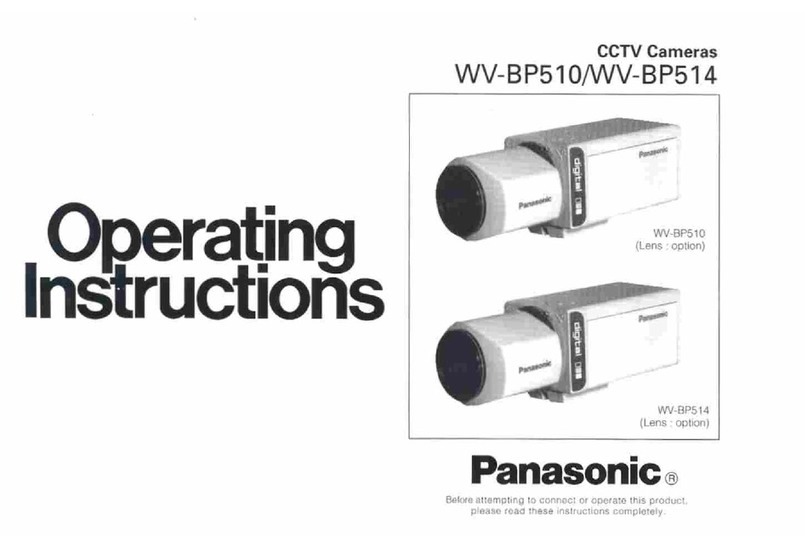 Panasonic WV-BP510 User manual