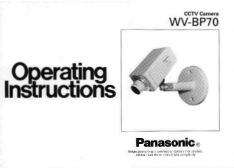 Panasonic WVBP70 - CCTV CAMERA User manual