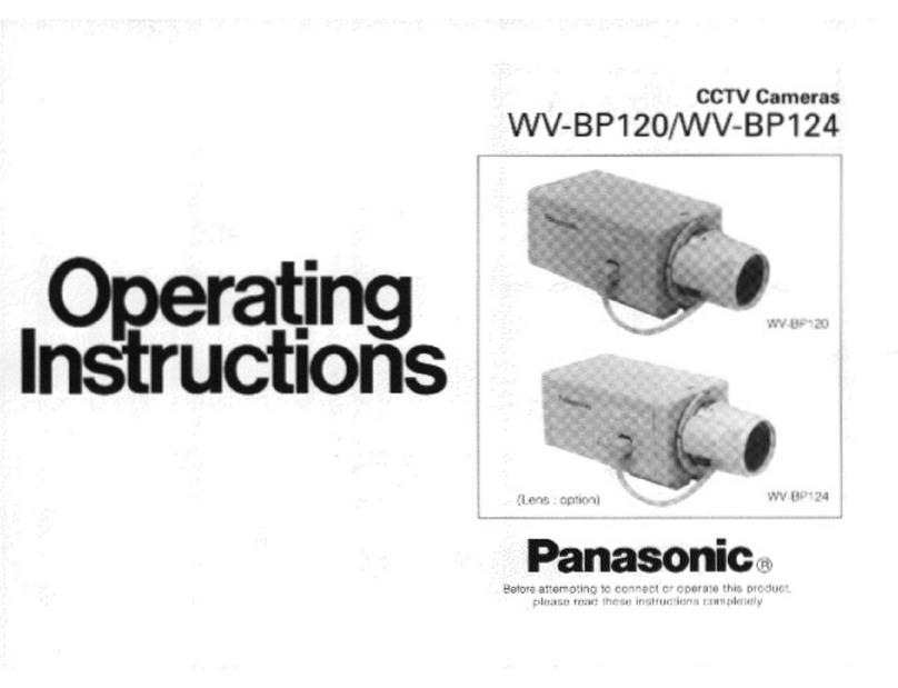 Panasonic WVBP120 - CCTV CAMERA operating instructions