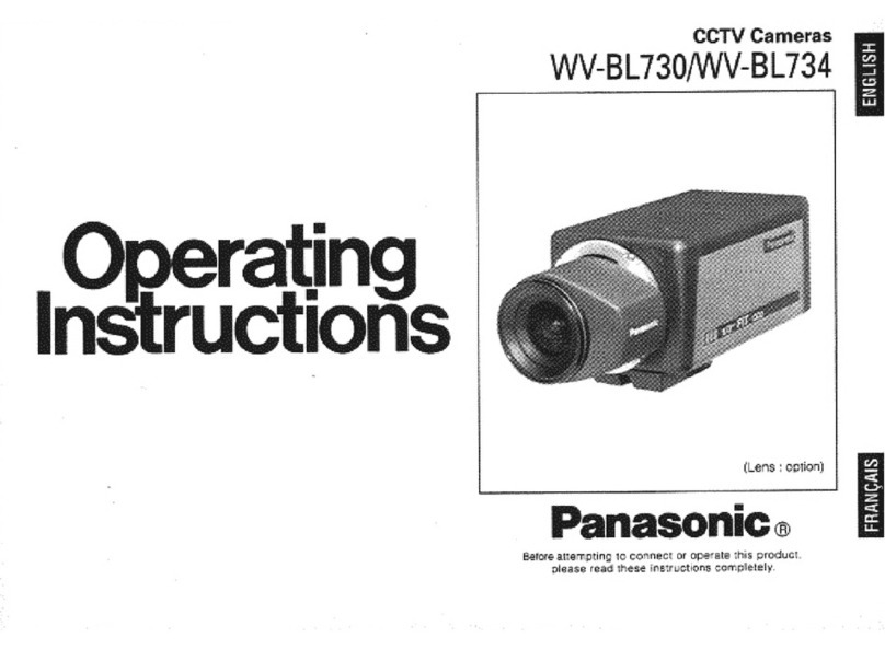 Panasonic WVBL734 - CCTV CAMERA User manual
