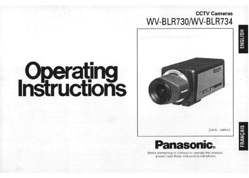 Panasonic WVBLR730 - CCTV operating instructions