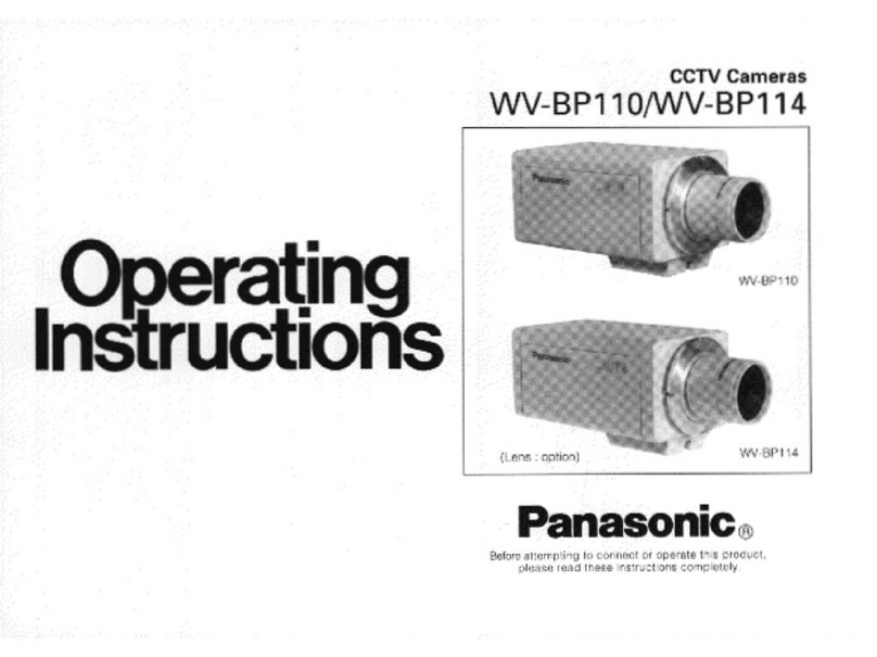 Panasonic WVBP110 - MONITOR User manual