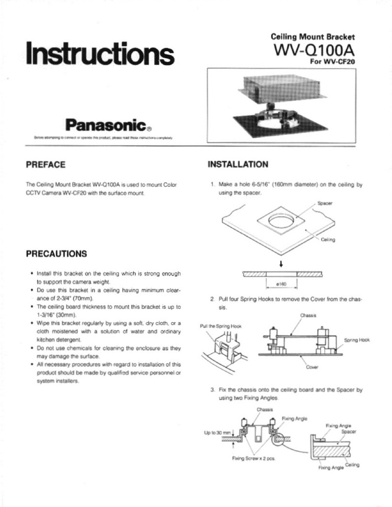 Panasonic WV-Q100A instructions