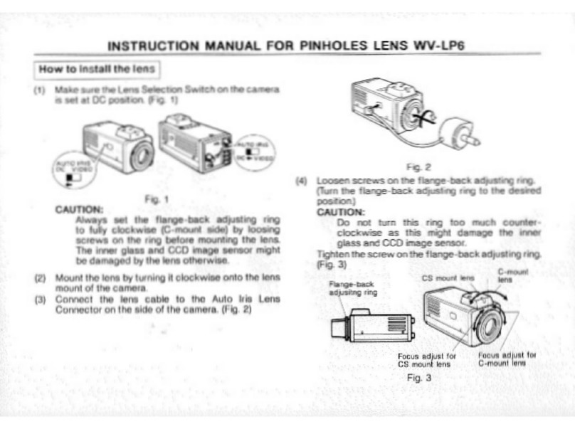 Panasonic WV-LP6 instruction manual