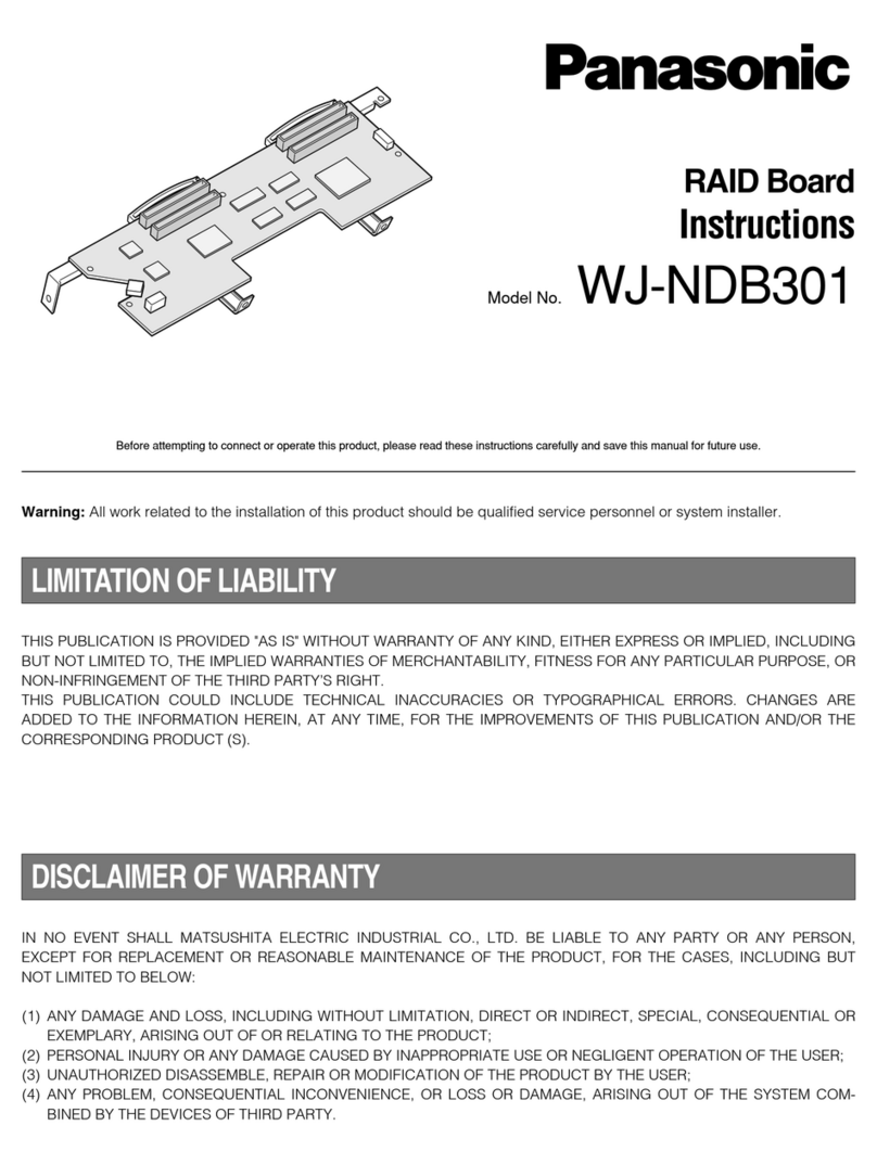 Panasonic WJ-NDB301 instructions
