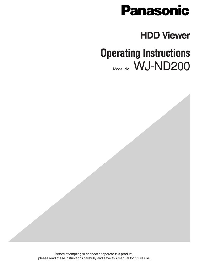 Panasonic WJND200 - NETWORK DISK RECORDER User manual