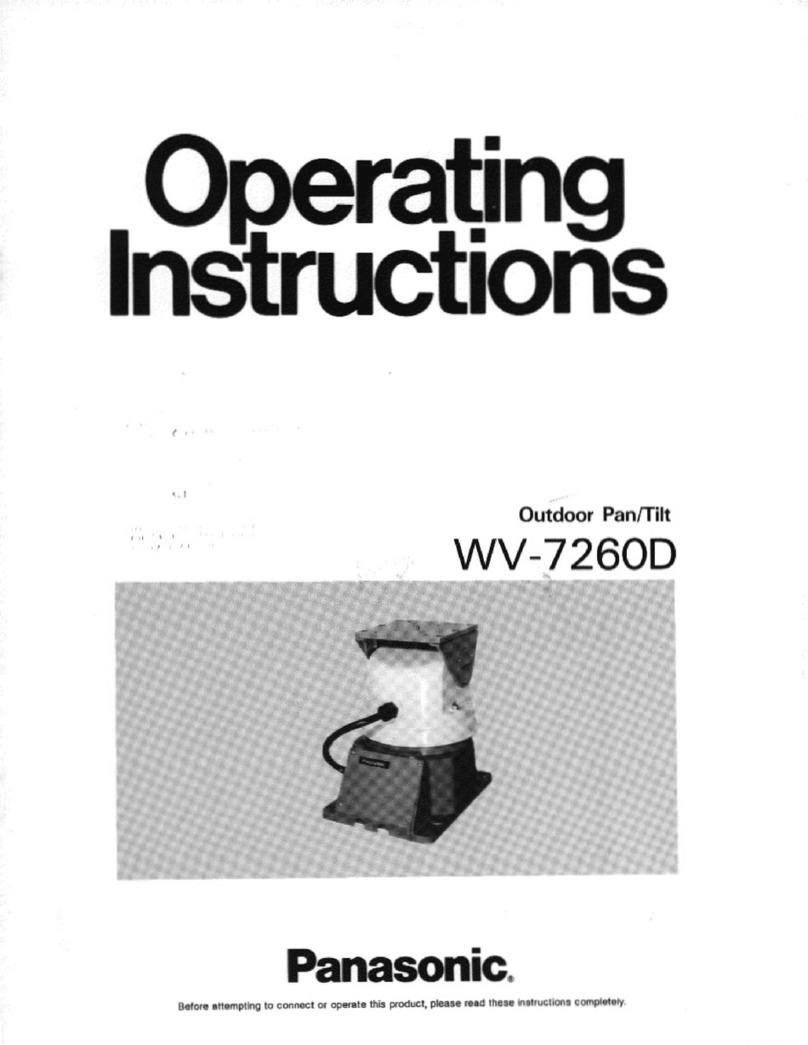 Panasonic WV7260 - CCTV ACCESSORIES operating instructions