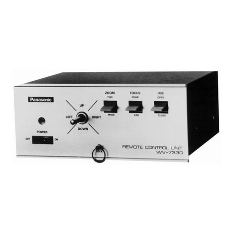 Panasonic WV7230 - CCTV ACCESSORIES operating instructions