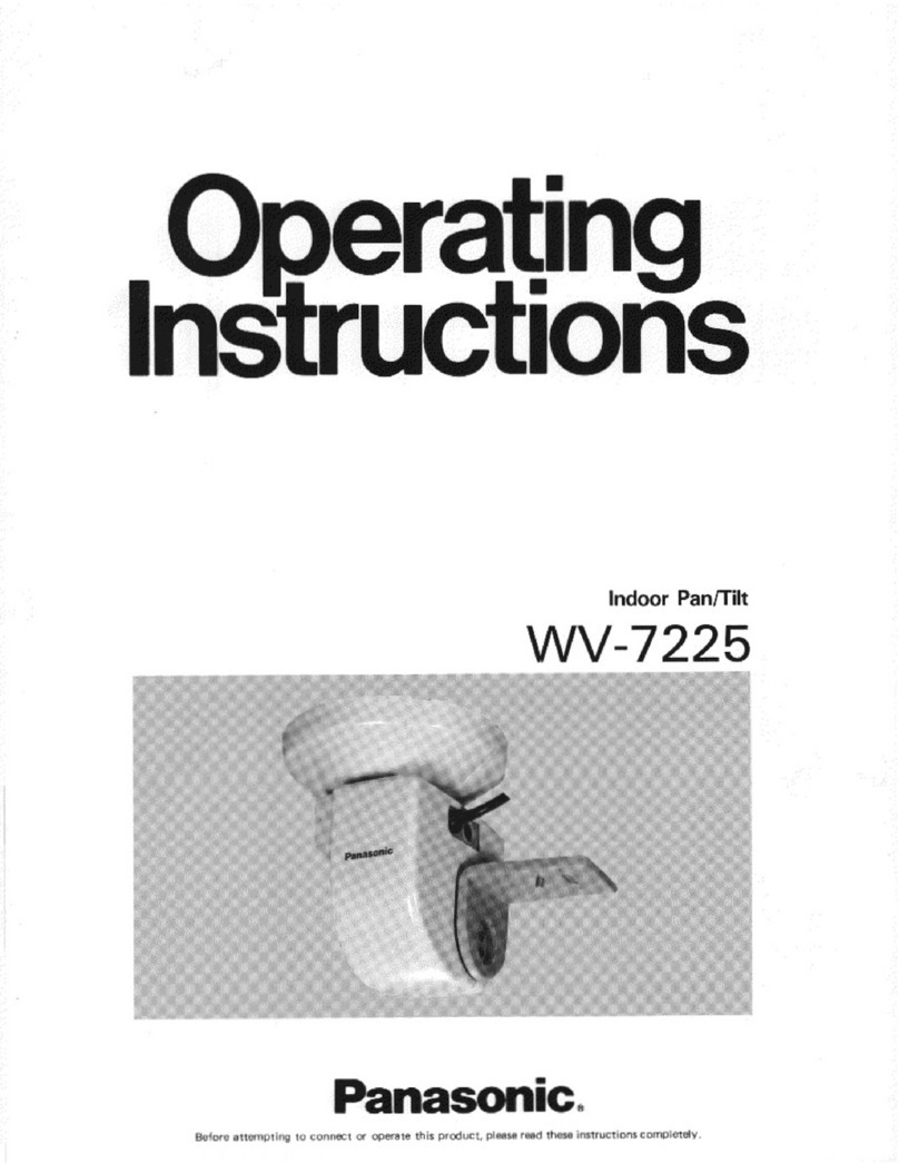 Panasonic WV7225 - PANA TILT User manual