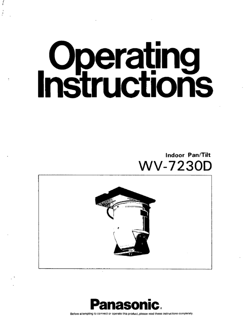 Panasonic WV7230 - CCTV ACCESSORIES operating instructions