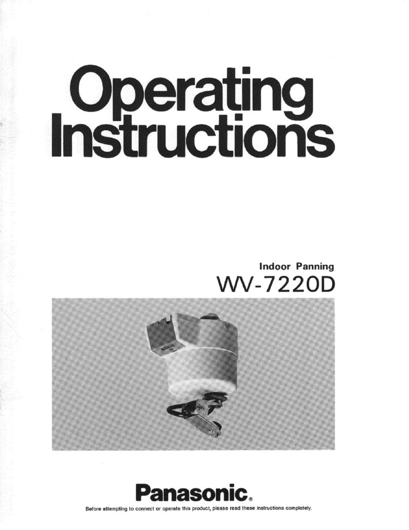 Panasonic WV7220D - CCTV ACCESSORIES User manual