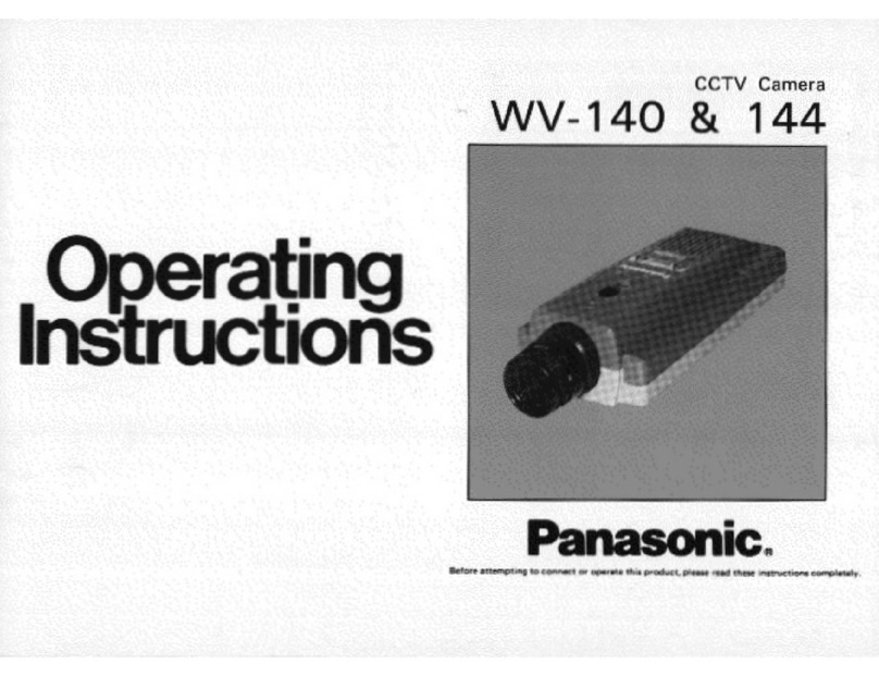 Panasonic WV140 - B & W CAMERA operating instructions
