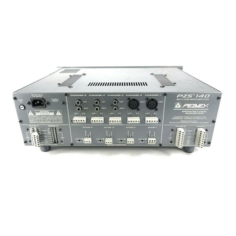 Peavey PZS 140 User manual