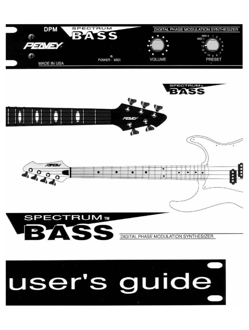 Peavey Spectrum Bass user guide