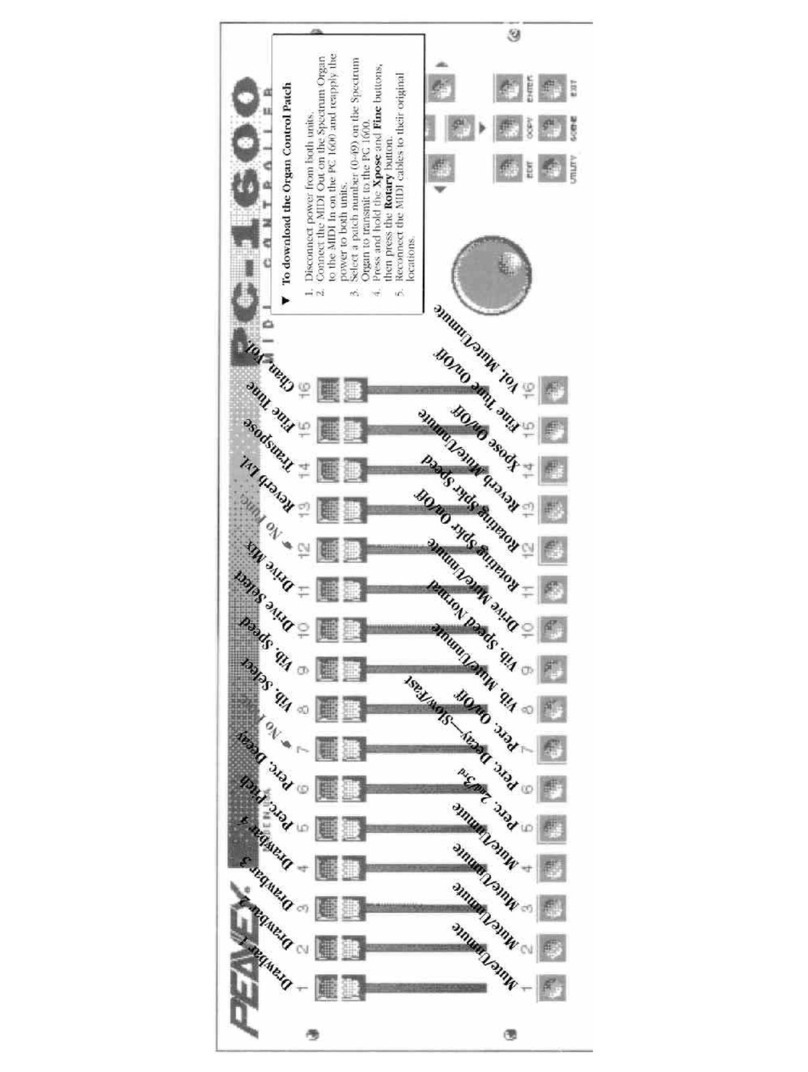 Peavey Spectrum Organ User manual