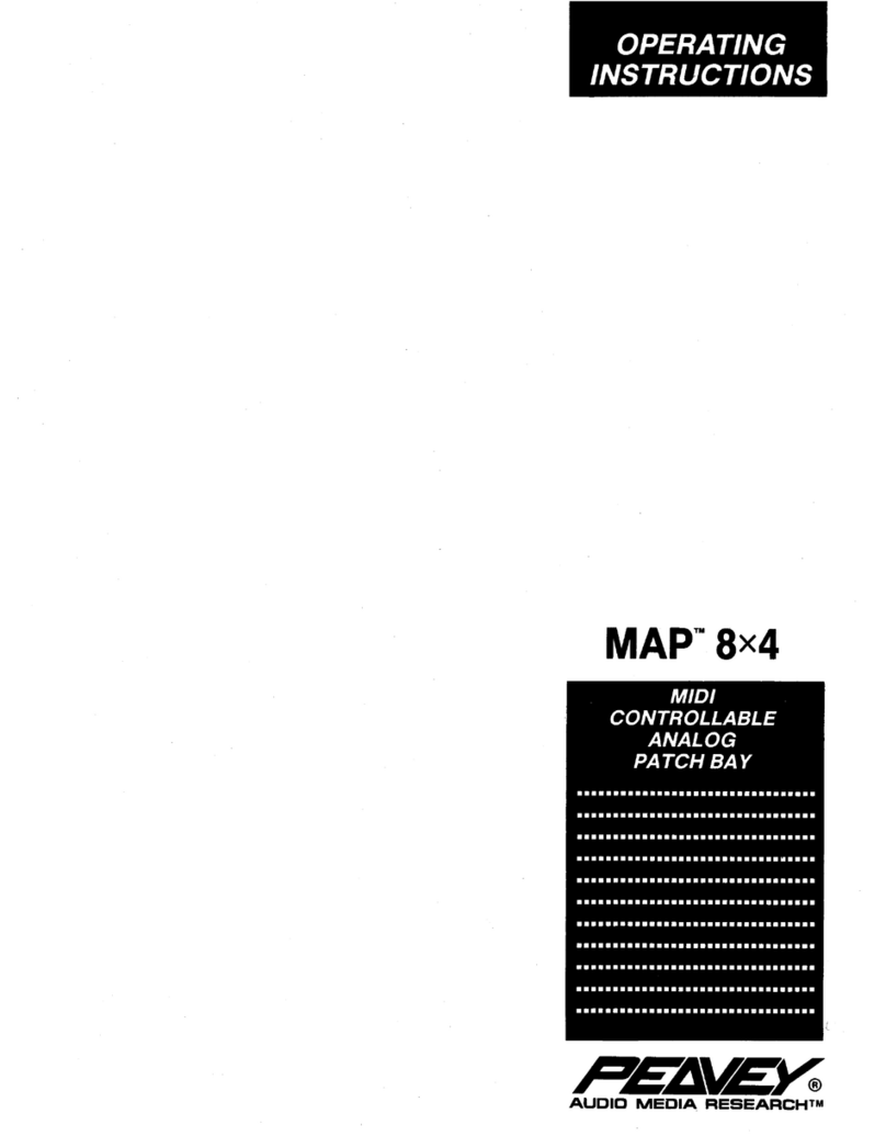 Peavey MAP 8x4 User manual Peavey MAP 8x4 User manual